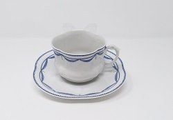 Paire tasse collector Giraud guirlande drapée 40 euros