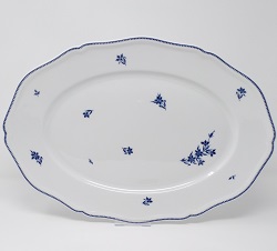 Grand plat ovale semis de Barbeaux 40 cm 90 euros